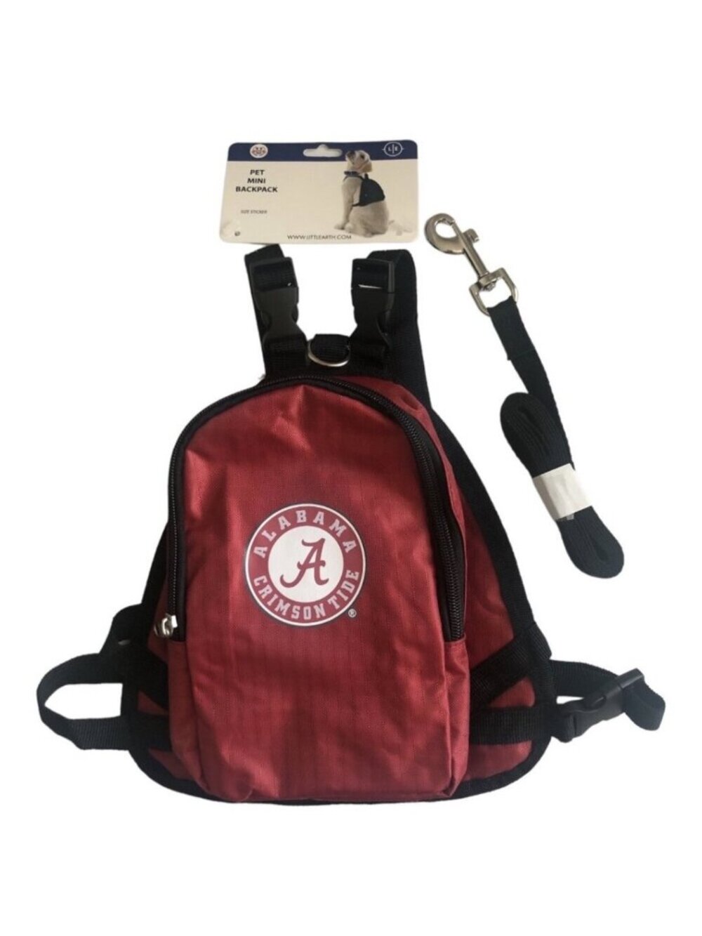 Alabama Crimson Tide Doggie Dog Mini Backpack Officially Licensed Medium NWT